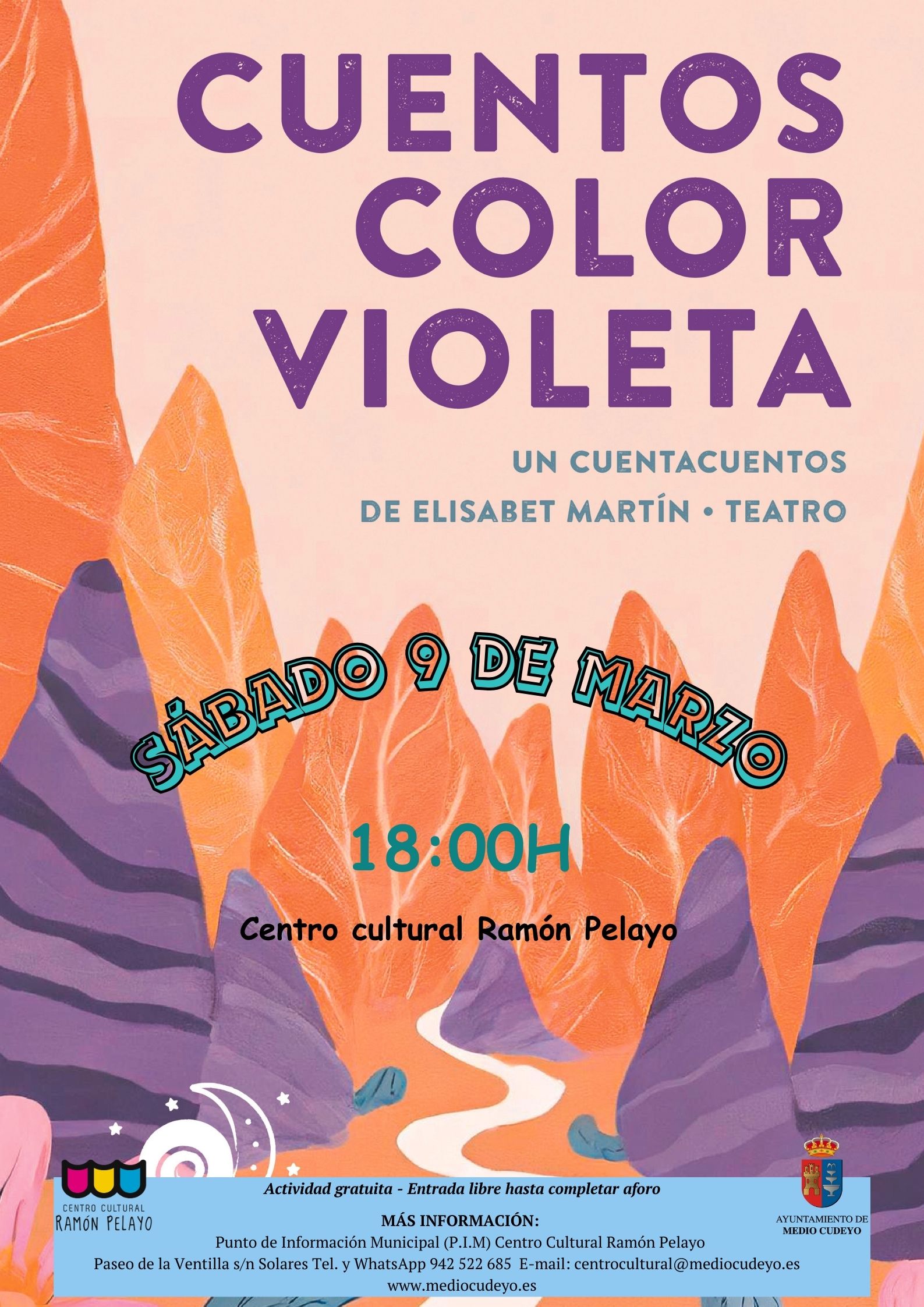 Cuentacuentos 8M «Cuentos color violeta» – Ayuntamiento de Medio Cudeyo